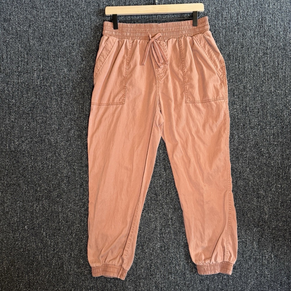 A New Day High-Rise Lyocell Blend Jogger Pants Rose Pink Womens Sz M Boho Cargo